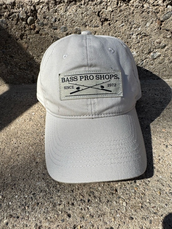 Bass Pro Shops Other - Bass Pro Shops Light Beige Patch Logo Baseball Hat